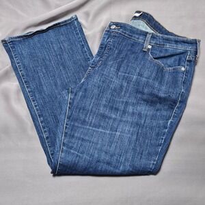 Levis 415 Relaxed Bootcut Jeans Womens 22W Medium Wash Denim Blue‎ Stretch